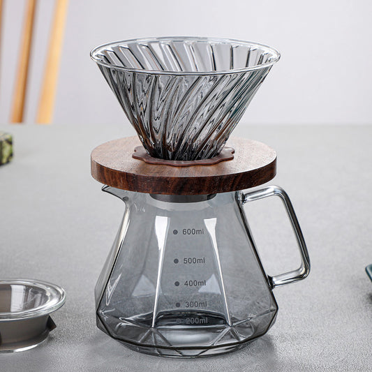 Hand Brew Glass Coffee Maker Set with Filter