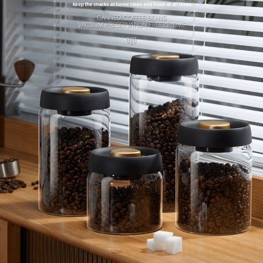 Vacuum-Sealed Coffee Bean Storage Jar