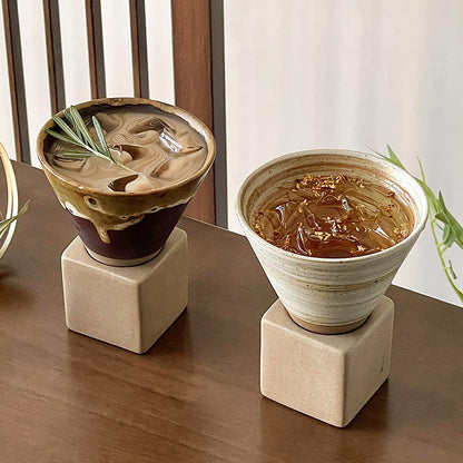 Handcrafted Funnel Ceramic Coffee Cup - 200ml