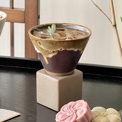 Handcrafted Funnel Ceramic Coffee Cup - 200ml