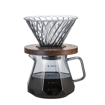 Hand Brew Glass Coffee Maker Set with Filter