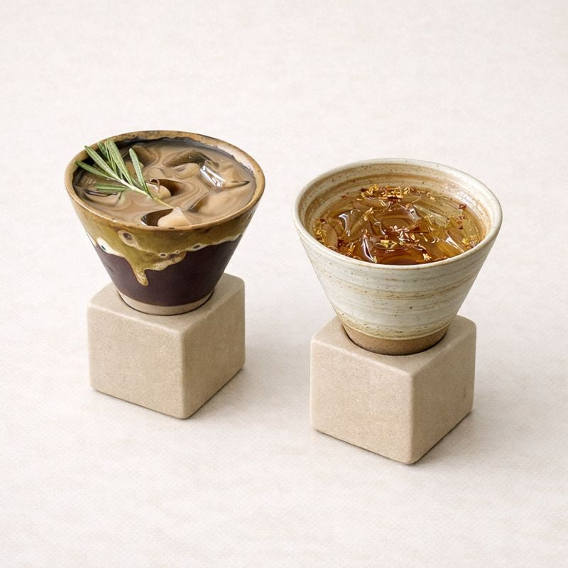 Handcrafted Funnel Ceramic Coffee Cup - 200ml