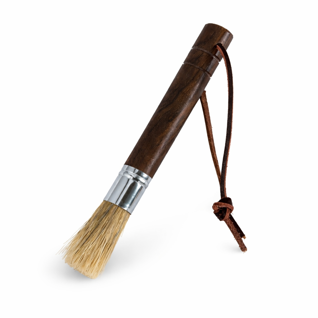 Wooden Coffee Cleaning Brush with Natural Bristles