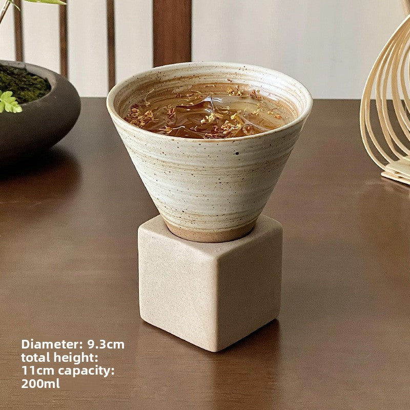 Handcrafted Funnel Ceramic Coffee Cup - 200ml