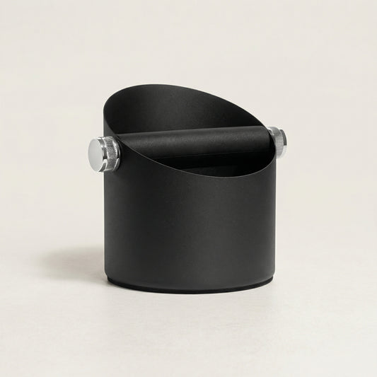Coffee Grounds Knock Bin - Minimal Steel Countertop Waste Bin for Espresso & Brewing